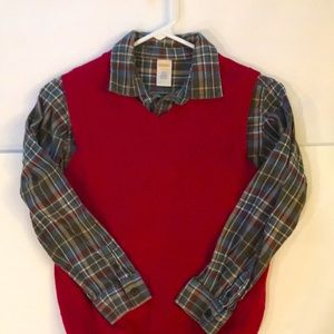 ⭐️Sale! Boys Christmas Shirt, Vest set